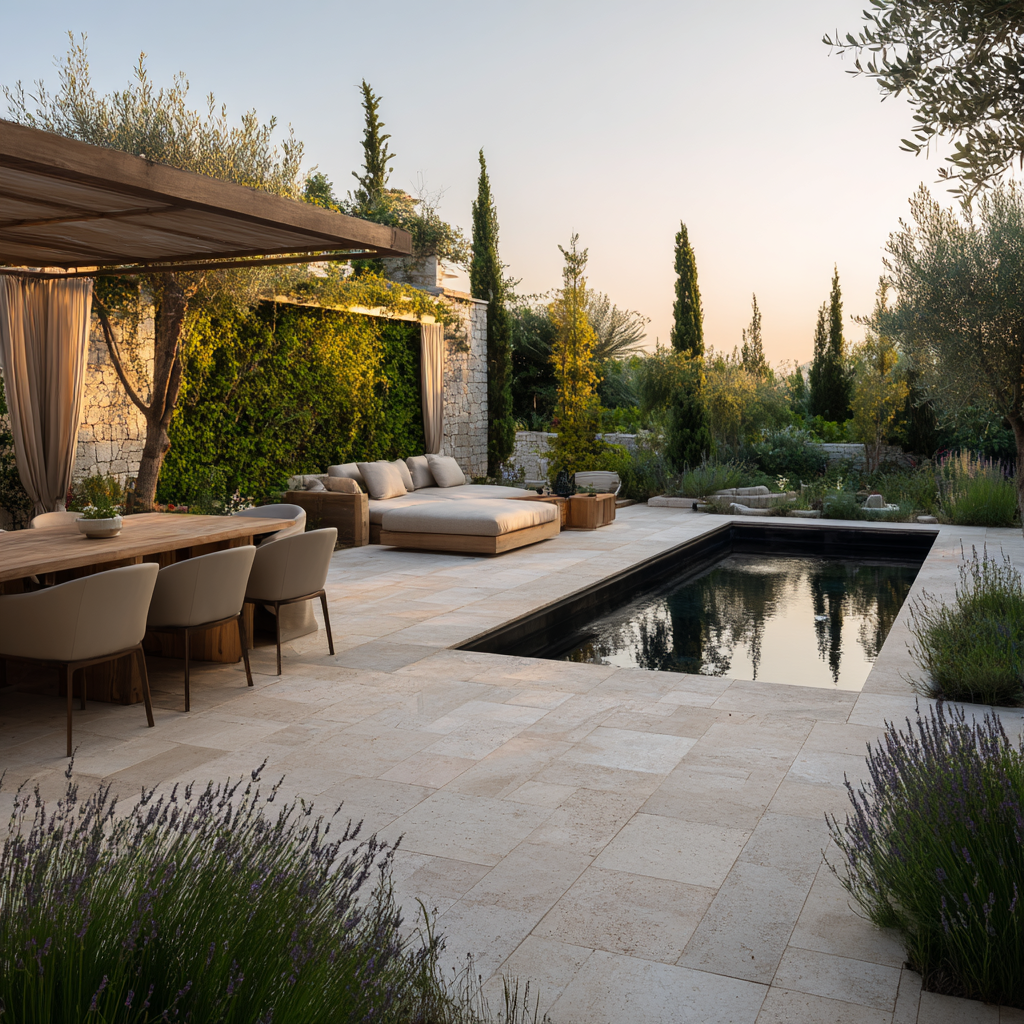 Outdoor living and relaxation area at CPT Rehab in Ceres, California
